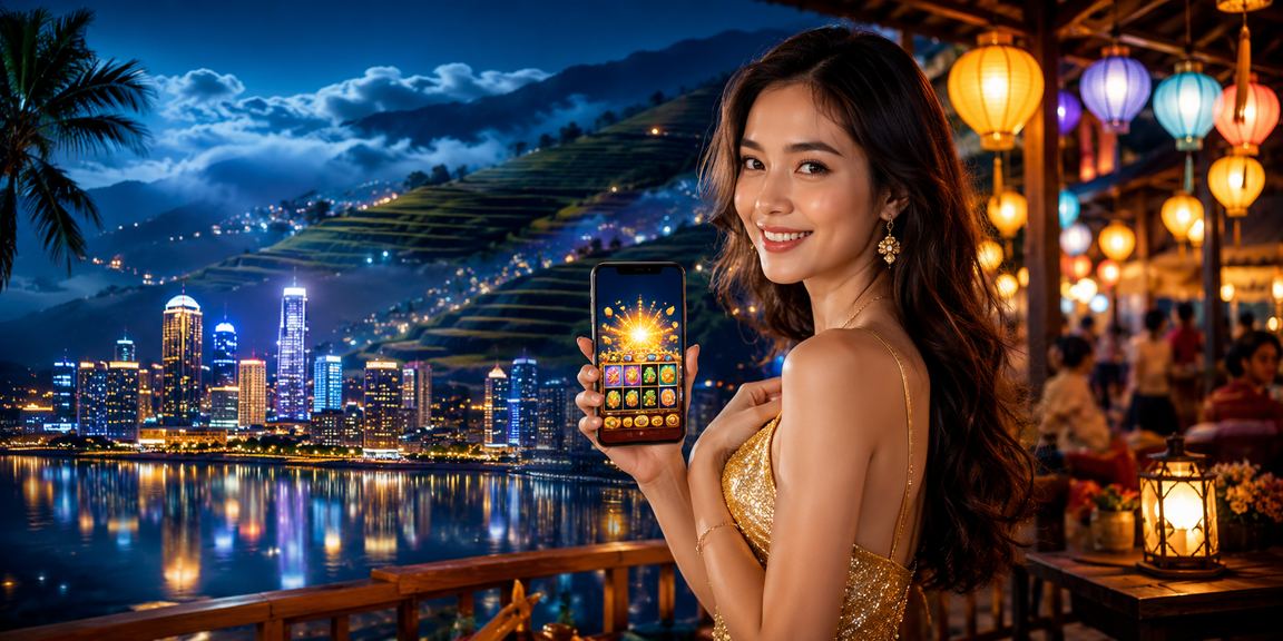 Người chơi tại Sa Pa tham gia slot game trực tuyến trong không khí chợ đêm vùng cao